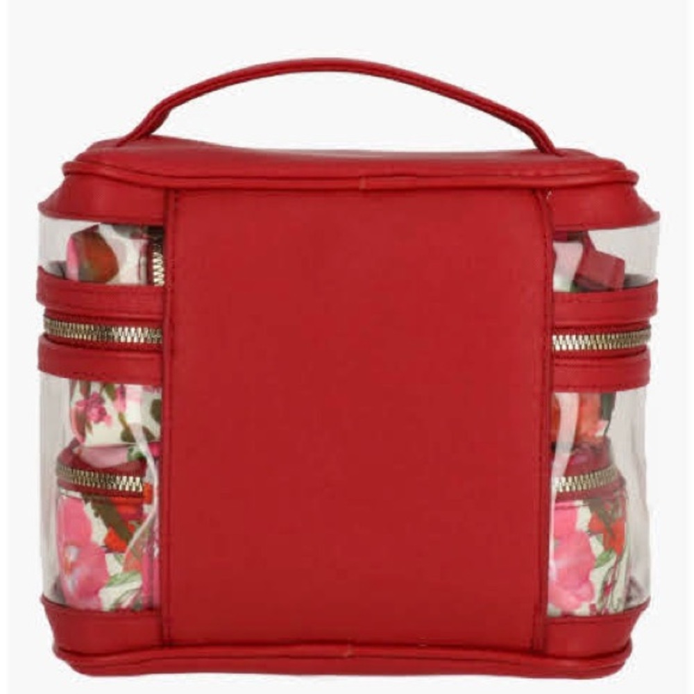 Ted Baker Red and Clear Cosmetic Case - Picture 4 of 4